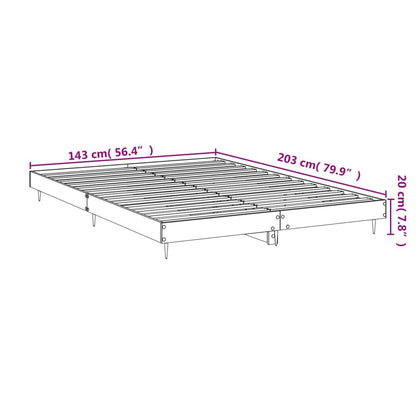 Bettgestell ohne Matratze Sonoma-Eiche 140x200 cm Holzwerkstoff