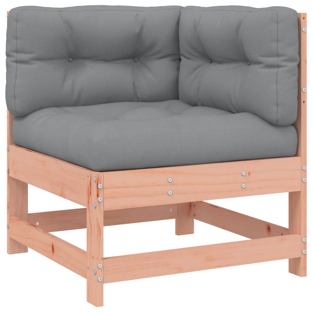 Ecksofa mit Kissen Massivholz Douglasie