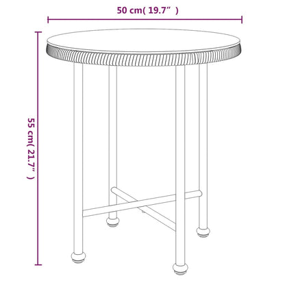 3-tlg. Garten-Essgruppe Schwarz Poly Rattan