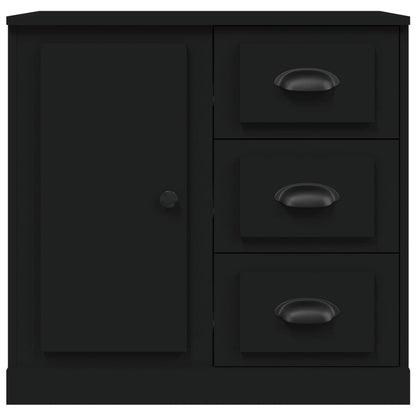 Sideboards 2 Stk. Schwarz Holzwerkstoff