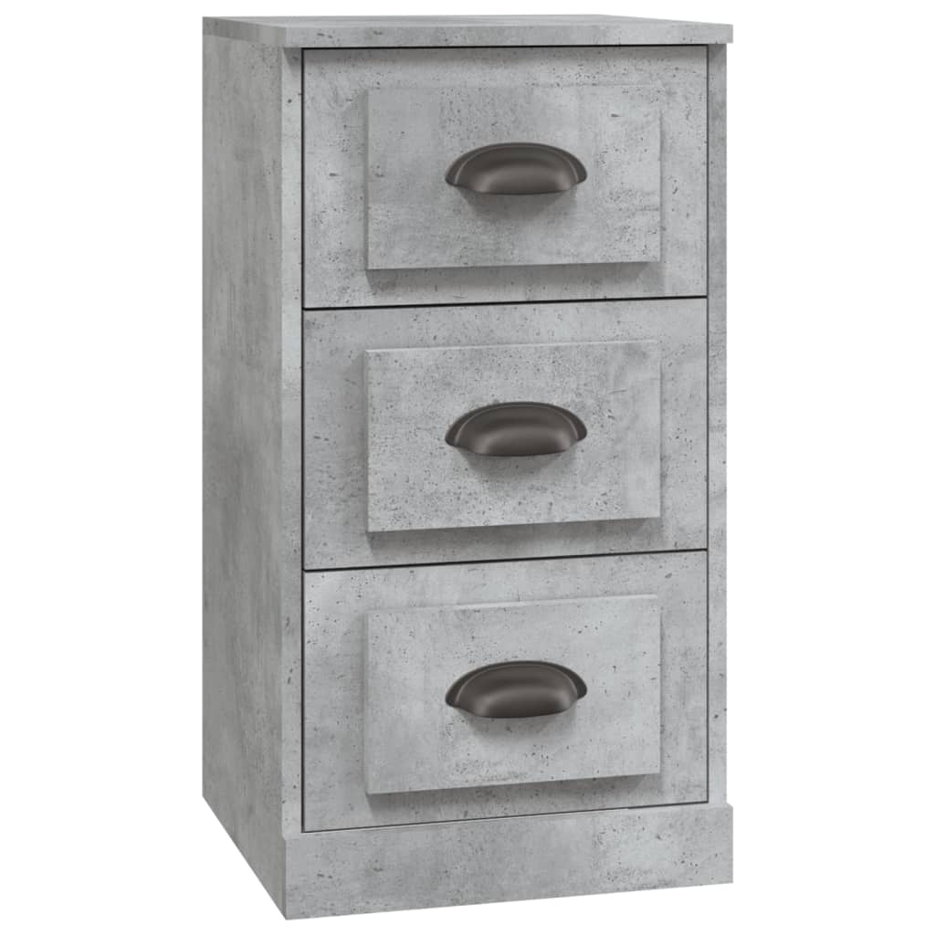 Sideboards 3 Stk. Betongrau Holzwerkstoff