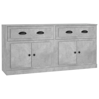 Sideboards 2 Stk. Betongrau Holzwerkstoff