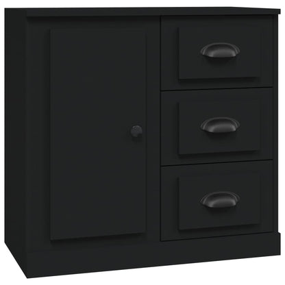 Sideboards 3 Stk. Schwarz Holzwerkstoff