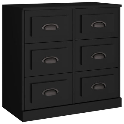 Sideboards 3 Stk. Schwarz Holzwerkstoff