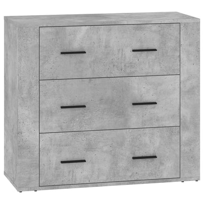 Sideboards 3 Stk. Betongrau Holzwerkstoff