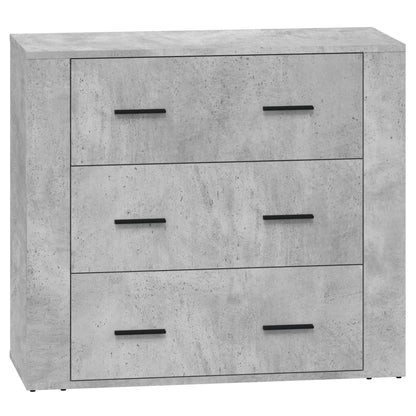 Sideboards 2 Stk. Betongrau Holzwerkstoff