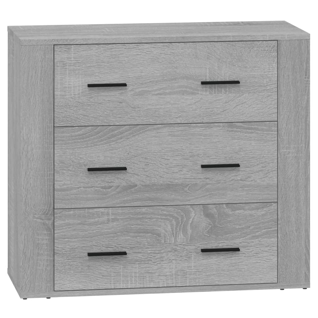 Sideboards 2 Stk. Grau Sonoma Holzwerkstoff