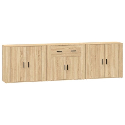 Sideboards 3 Stk. Sonoma-Eiche Holzwerkstoff