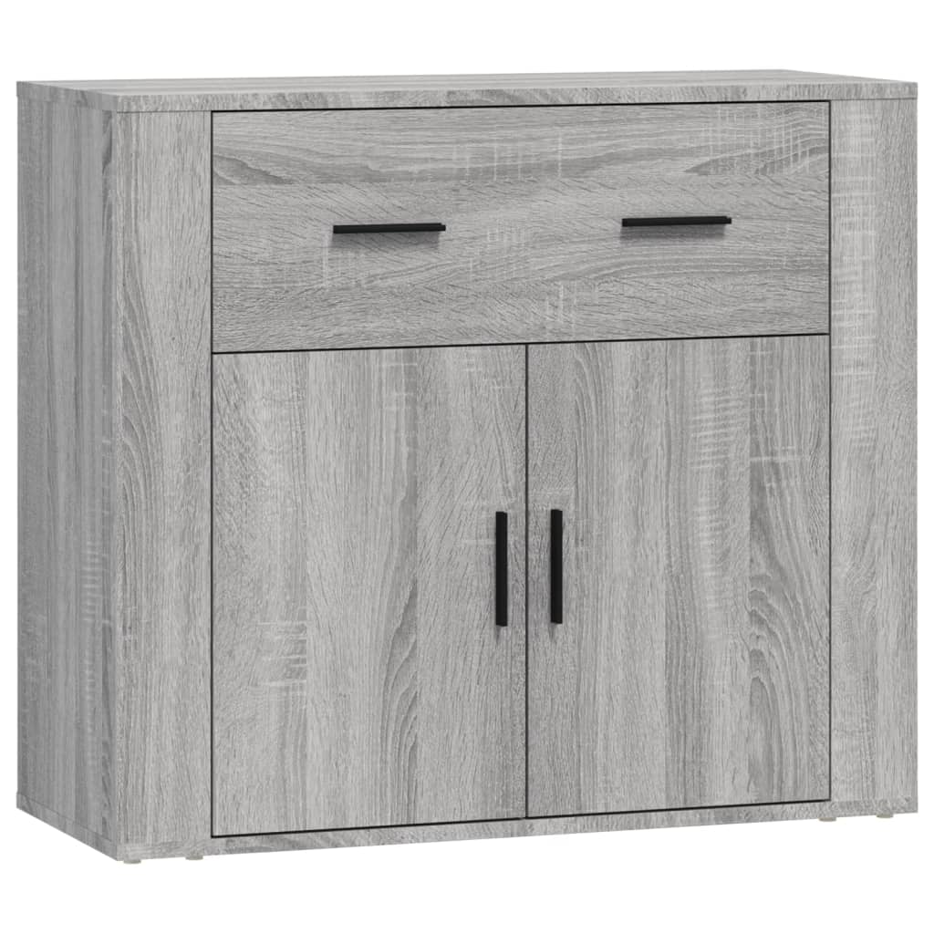 Sideboards 3 Stk. Grau Sonoma Holzwerkstoff