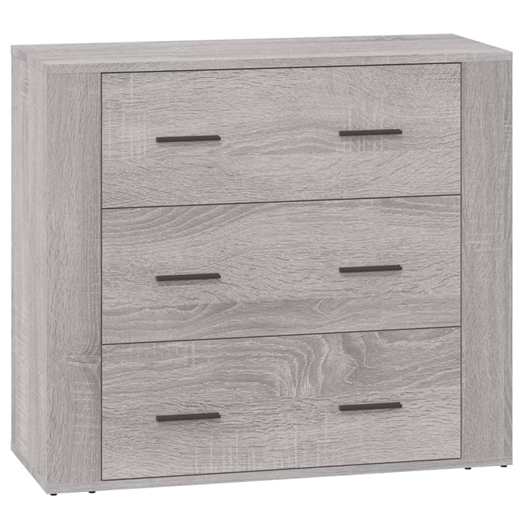 Sideboards 3 Stk. Grau Sonoma Holzwerkstoff