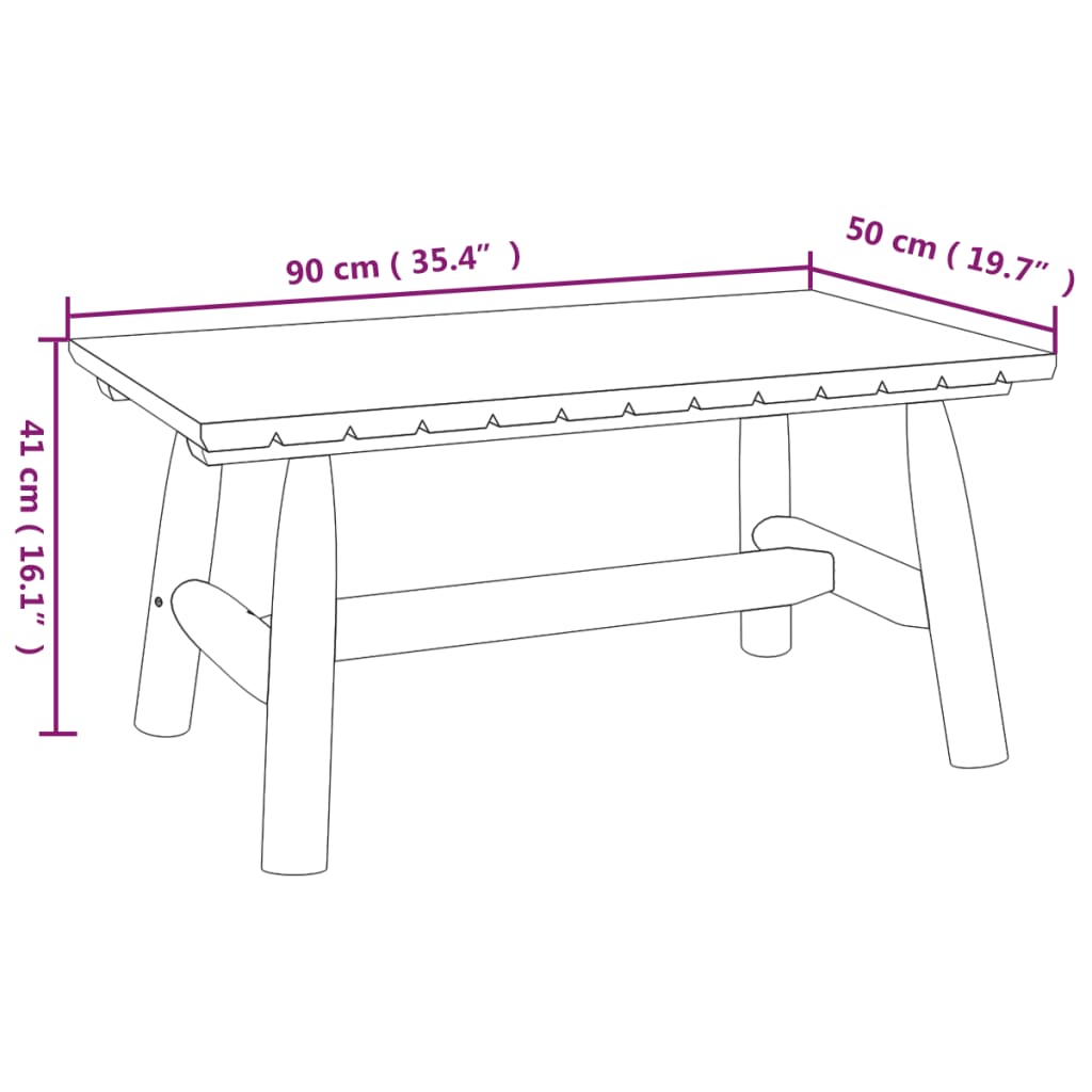 4-tlg. Garten-Lounge-Set Massivholz Fichte