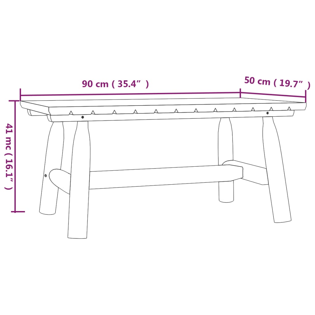 4-tlg. Garten-Lounge-Set Massivholz Fichte