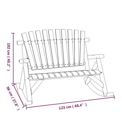 5-tlg. Garten-Lounge-Set Massivholz Fichte