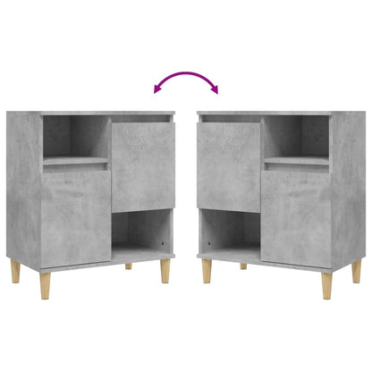 Sideboards 2 Stk. Betongrau 60x35x70 cm Holzwerkstoff