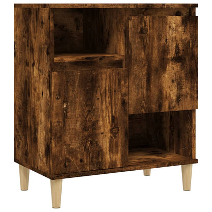 Sideboards 2 Stk. Räuchereiche 60x35x70 cm Holzwerkstoff