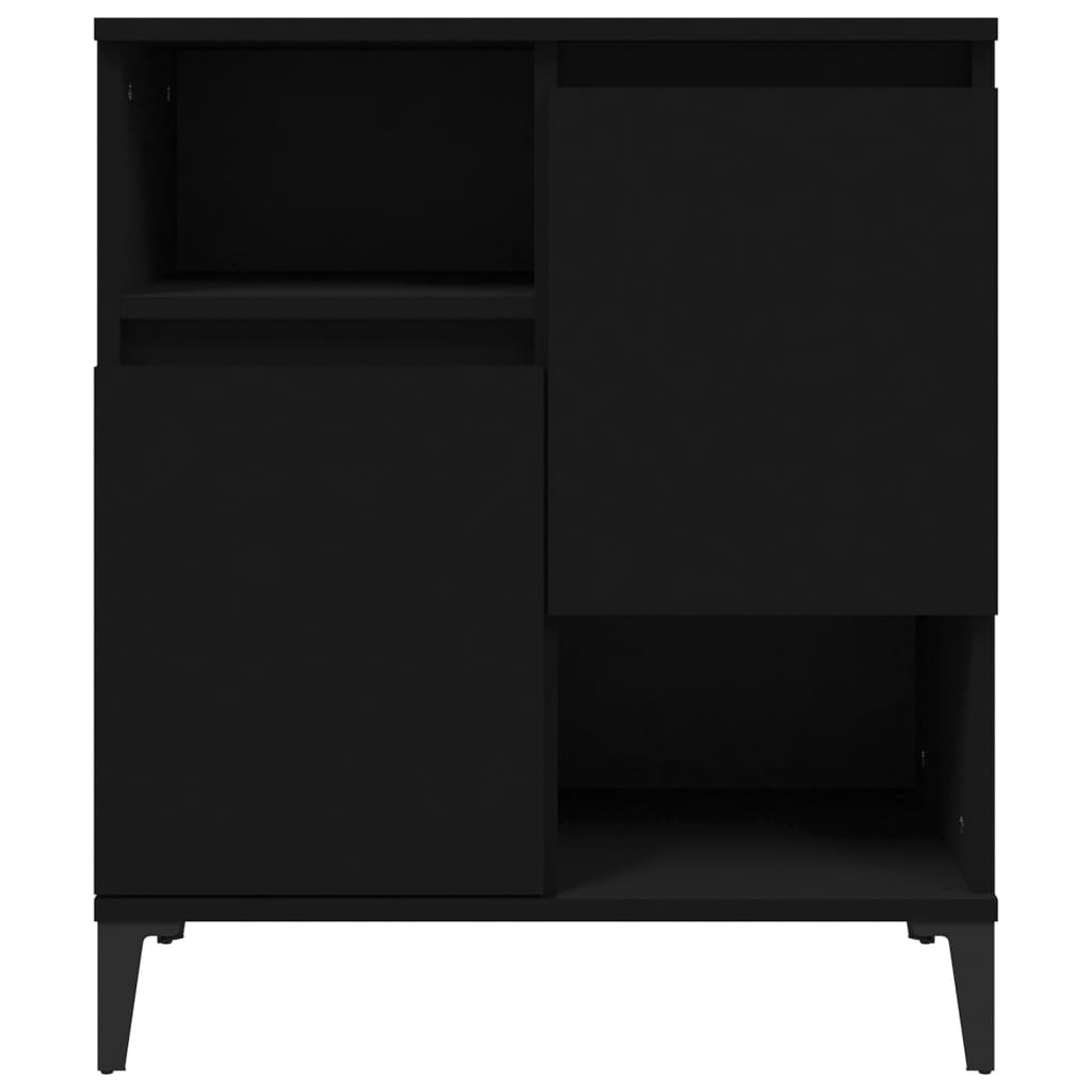 Sideboards 2 Stk. Schwarz 60x35x70 cm Holzwerkstoff