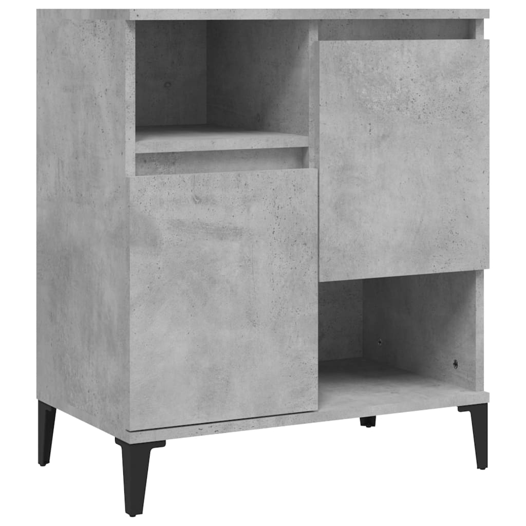 Sideboards 2 Stk. Betongrau 60x35x70 cm Holzwerkstoff