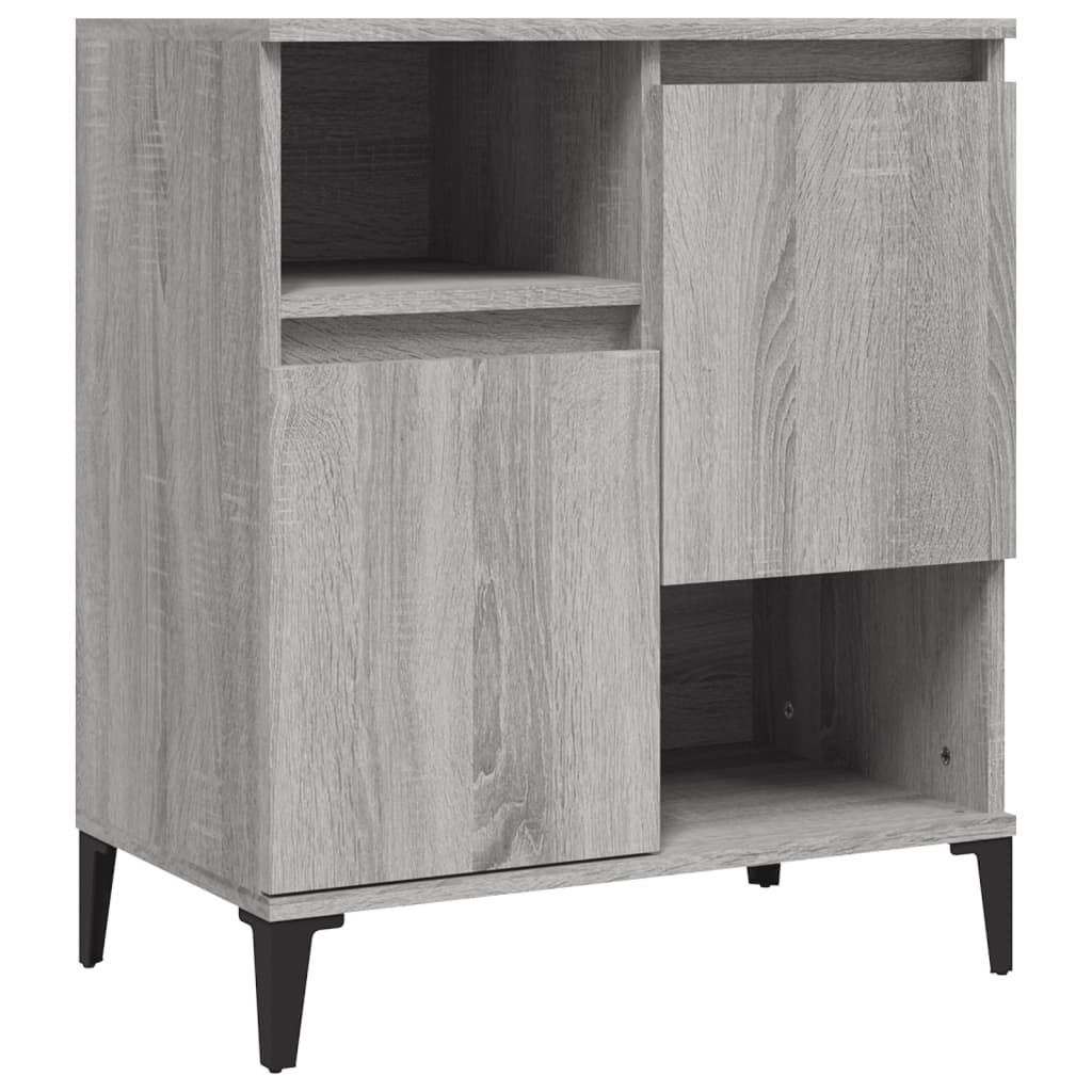 Sideboards 2 Stk. Grau Sonoma 60x35x70 cm Holzwerkstoff