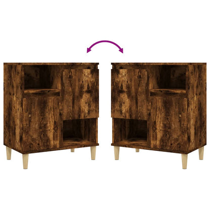 Sideboards 3 Stk. Räuchereiche 60x35x70 cm Holzwerkstoff