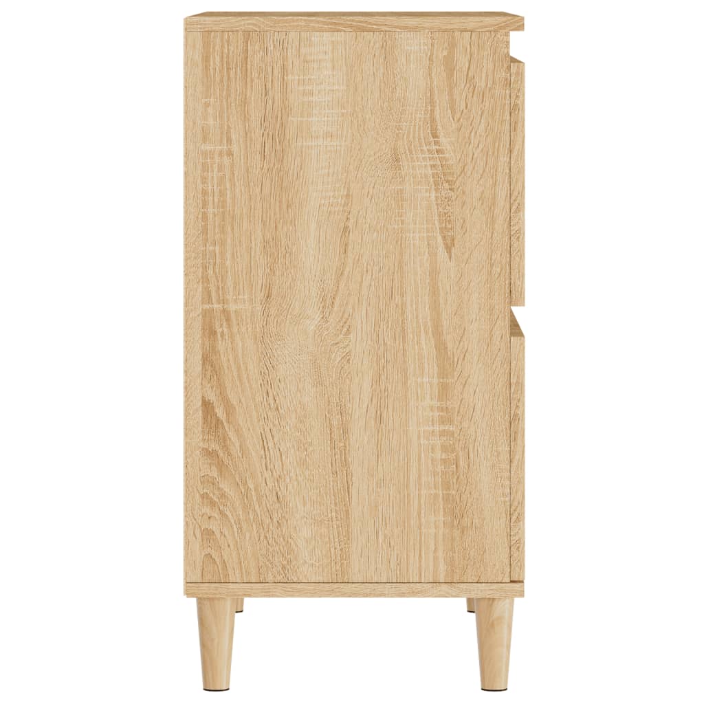 Sideboards 2 Stk. Sonoma-Eiche 60x35x70 cm Holzwerkstoff