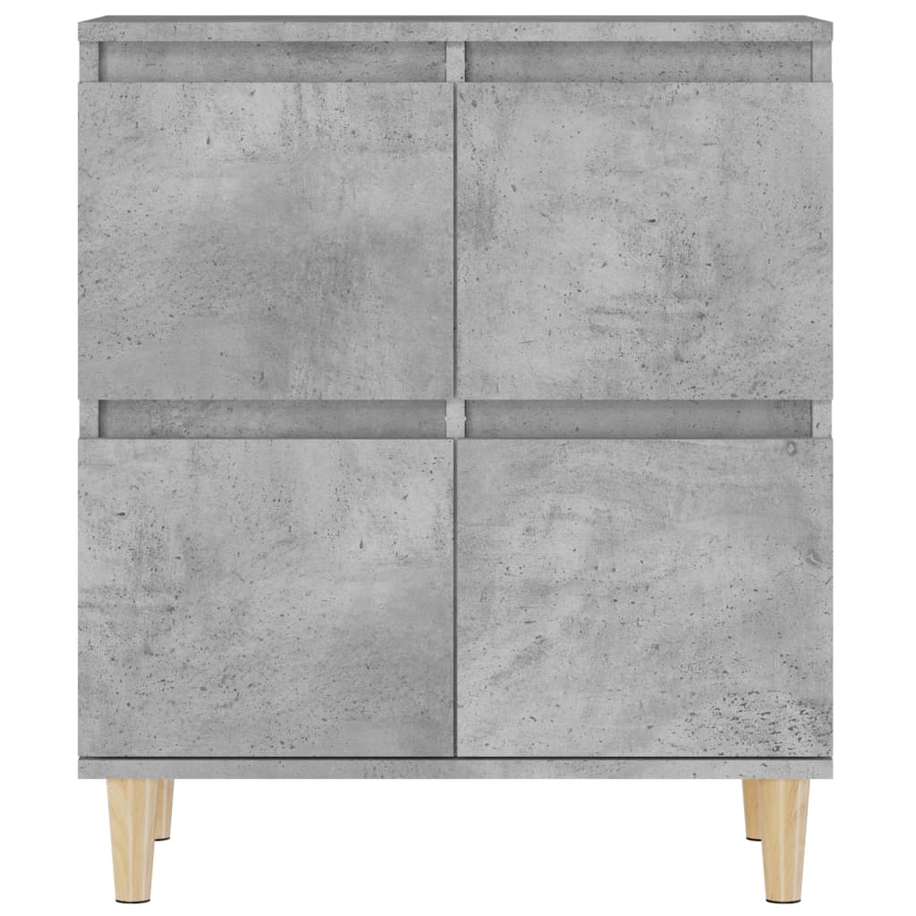 Sideboards 2 Stk. Betongrau 60x35x70 cm Holzwerkstoff