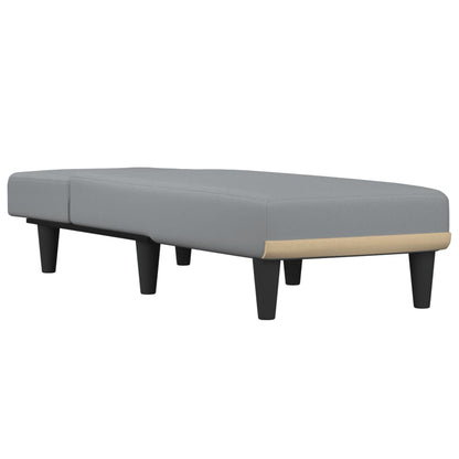 Chaiselongue Hellgrau Stoff