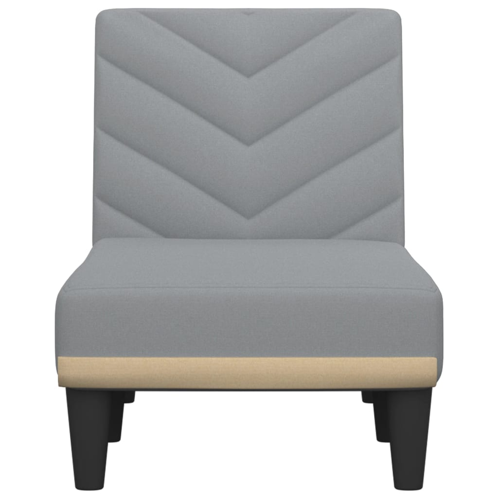 Chaiselongue Hellgrau Stoff