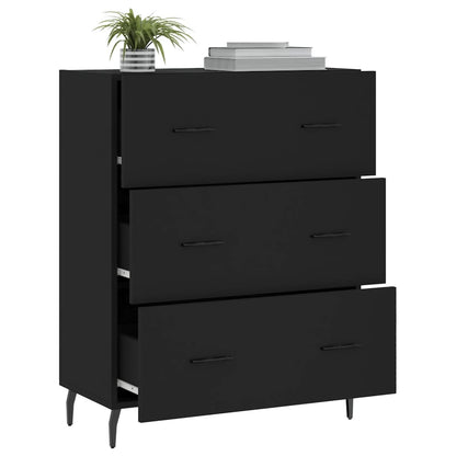 Sideboard Schwarz 69,5x34x90 cm Holzwerkstoff