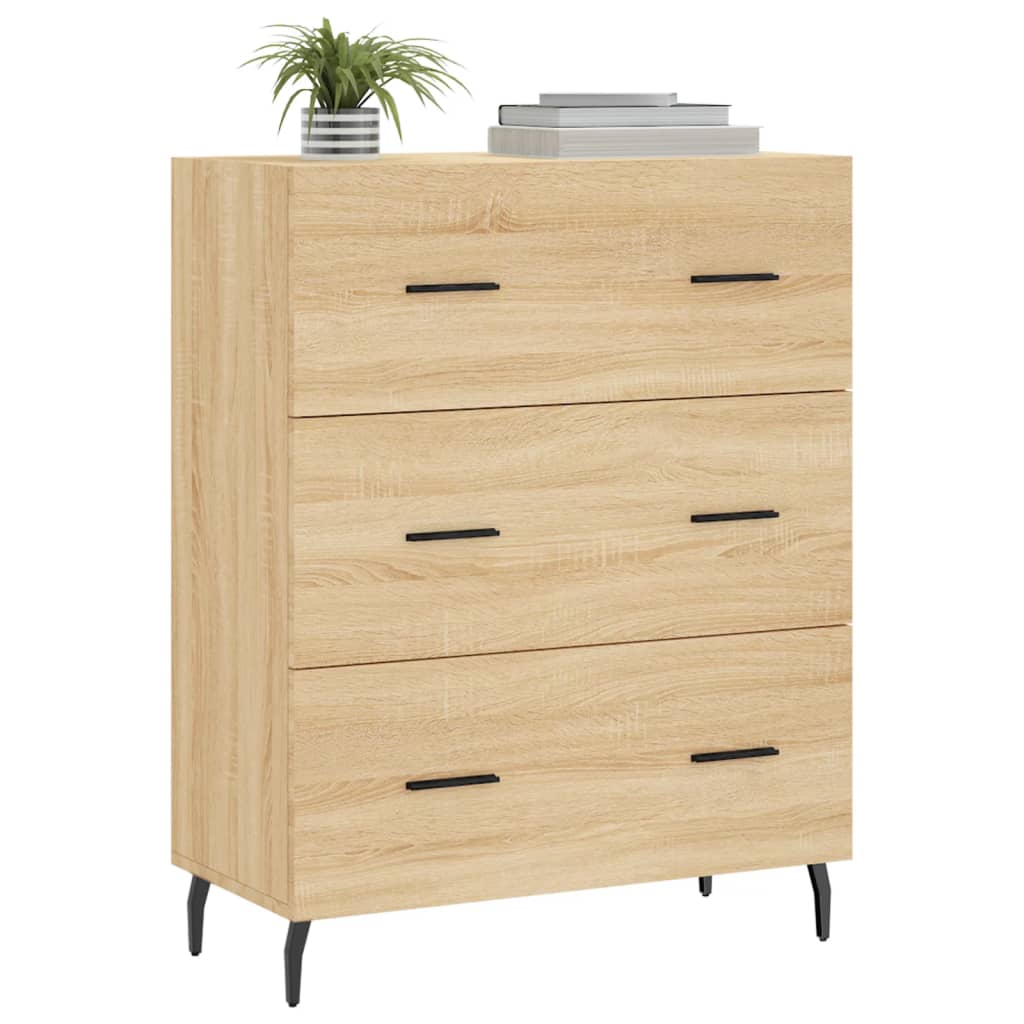 Sideboard Sonoma-Eiche 69,5x34x90 cm Holzwerkstoff