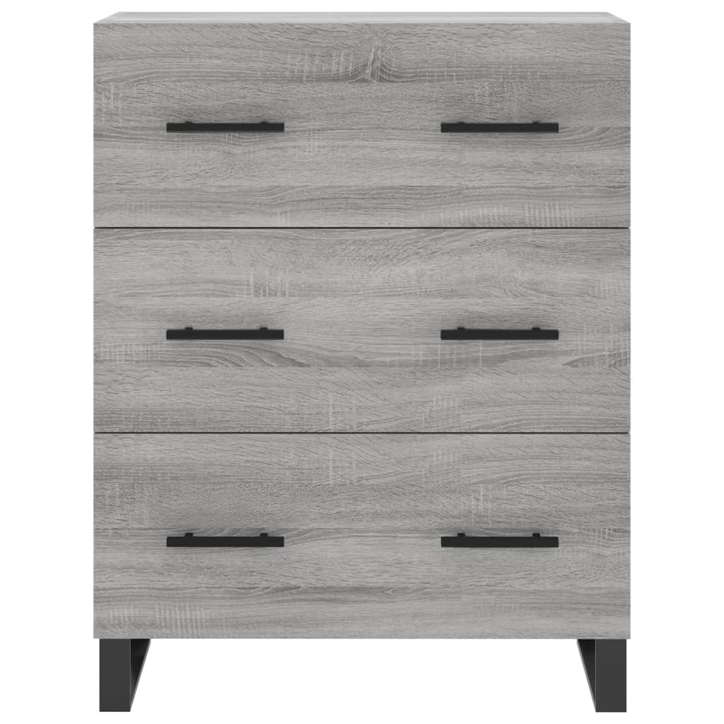 Sideboard Grau Sonoma 69,5x34x90 cm Holzwerkstoff