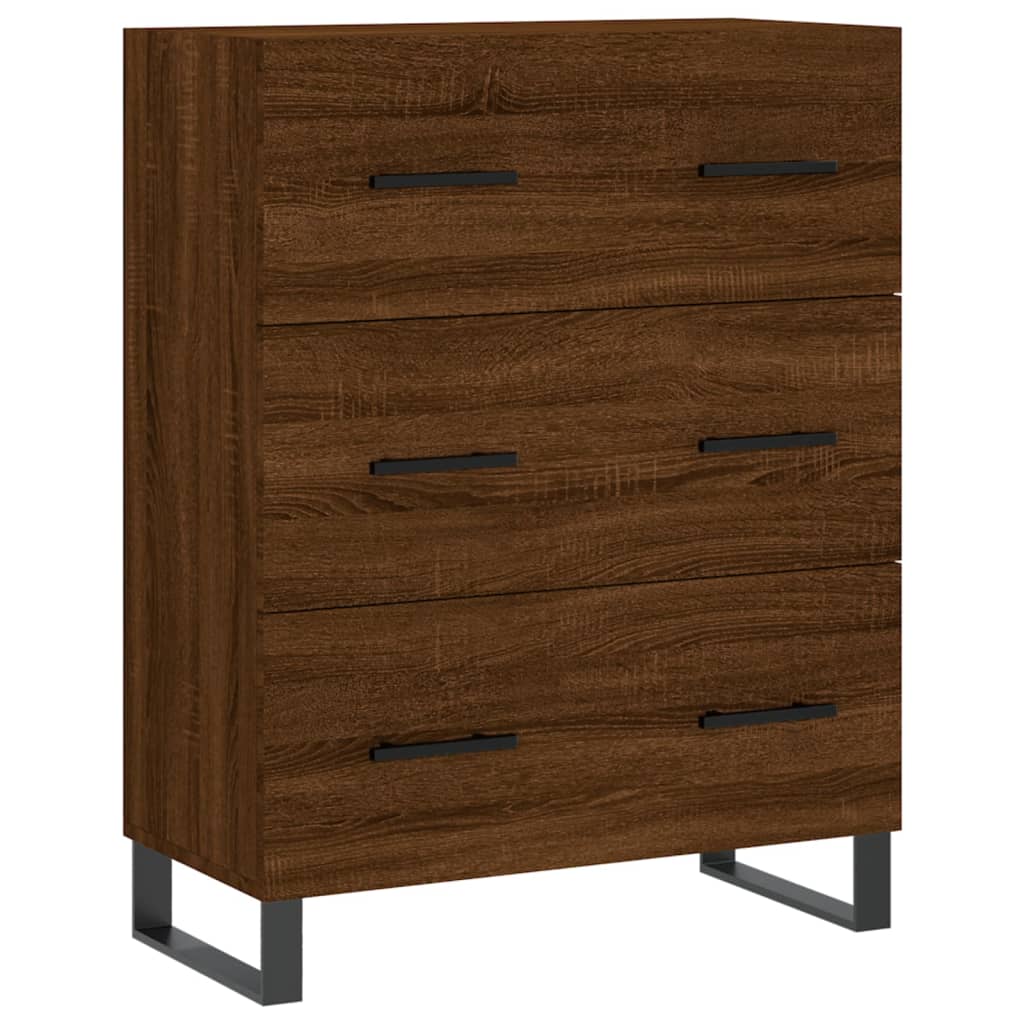 Sideboard Braun Eichen-Optik 69,5x34x90 cm Holzwerkstoff