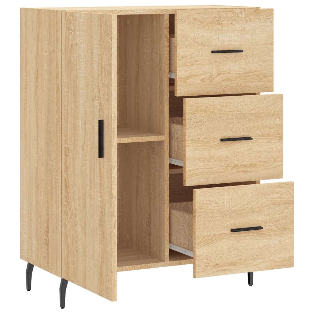 Sideboard Sonoma-Eiche 69,5x34x90 cm Holzwerkstoff