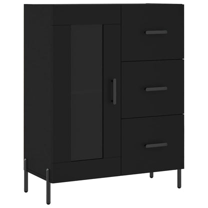 Sideboard Schwarz 69,5x34x90 cm Holzwerkstoff