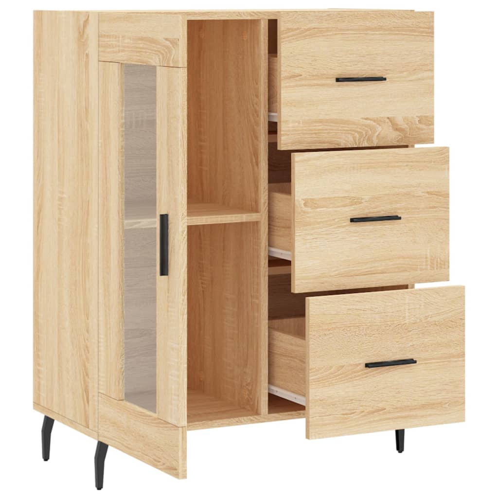 Sideboard Sonoma-Eiche 69,5x34x90 cm Holzwerkstoff