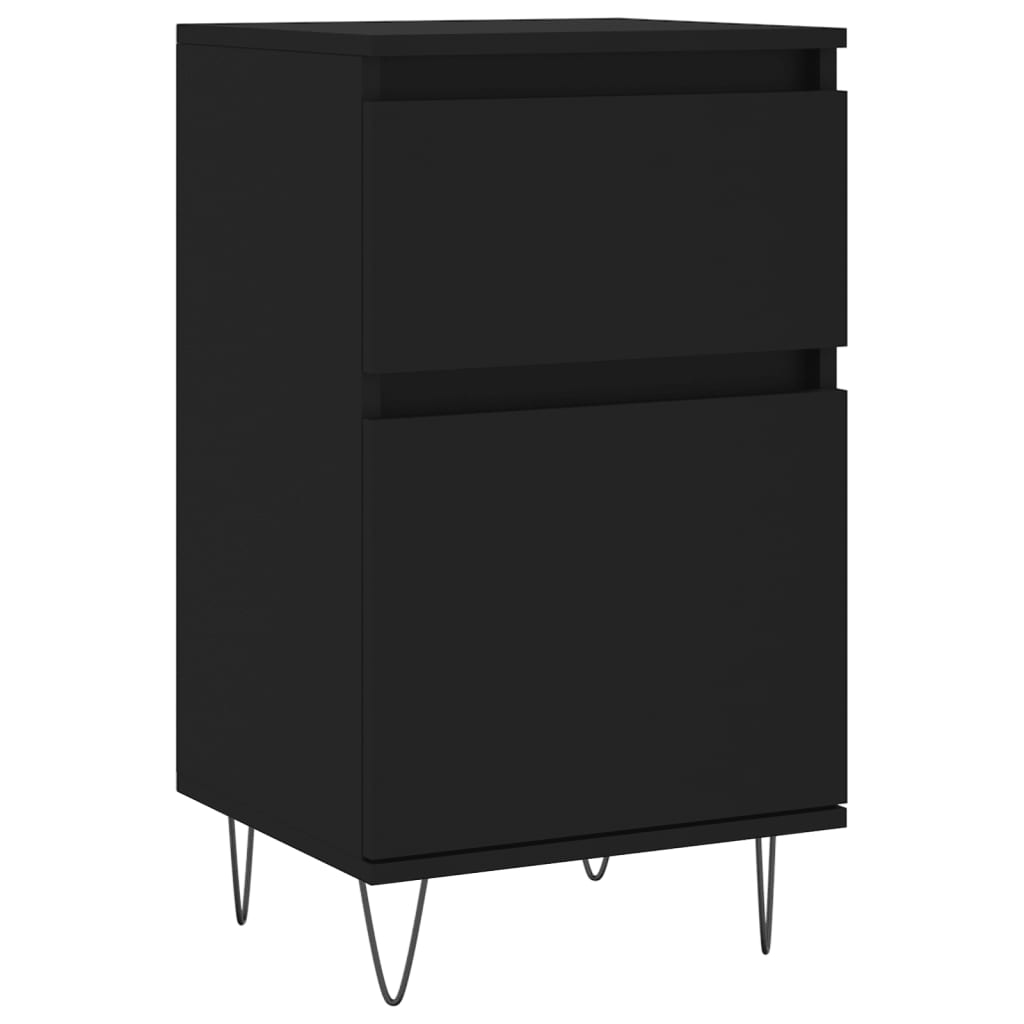 Sideboards 2 Stk. Schwarz 40x35x70 cm Holzwerkstoff