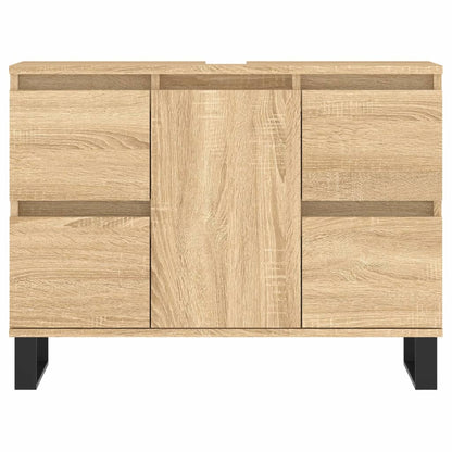 Badschrank Sonoma-Eiche 80x33x60 cm Holzwerkstoff