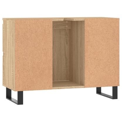 Badschrank Sonoma-Eiche 80x33x60 cm Holzwerkstoff