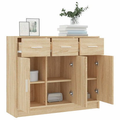 Sideboard Sonoma-Eiche 91x28x75 cm Holzwerkstoff