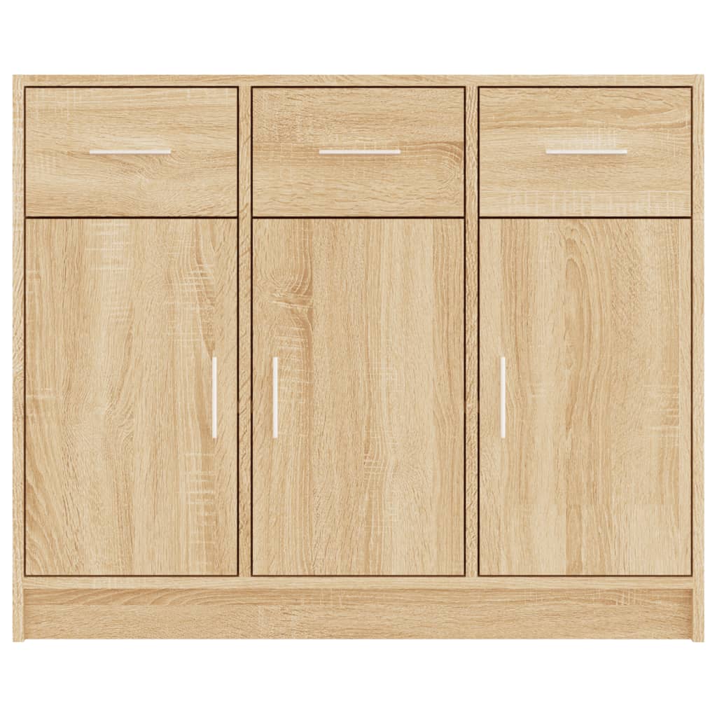 Sideboard Sonoma-Eiche 91x28x75 cm Holzwerkstoff