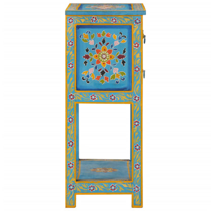 Sideboard turquoise 55x30x76 cm solid mango wood