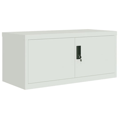 Aktenschrank Hellgrau 90x40x40 cm Stahl