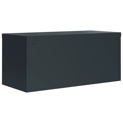 Aktenschrank Anthrazit 90x40x40 cm Stahl