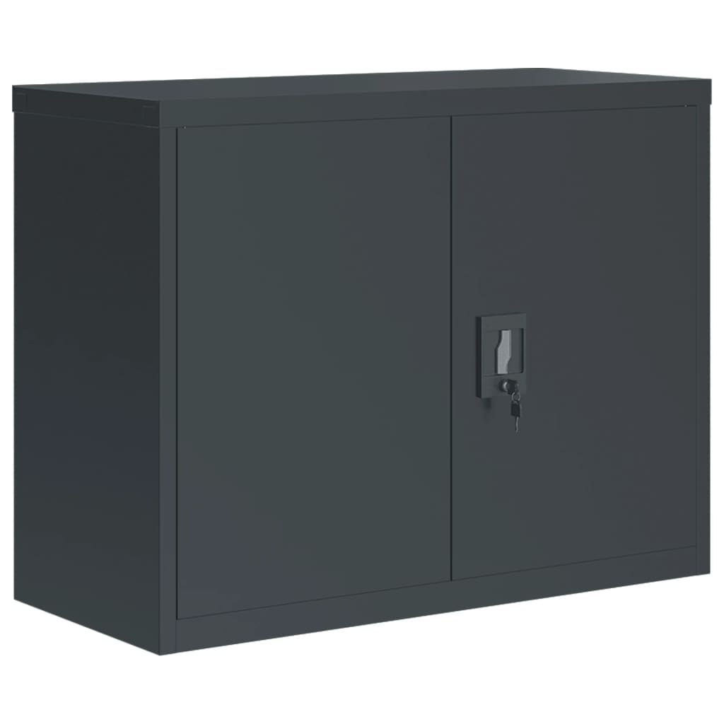 Filing cabinet anthracite 90x40x70 cm steel