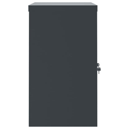 Filing cabinet anthracite 90x40x70 cm steel