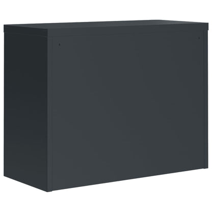 Filing cabinet anthracite 90x40x70 cm steel