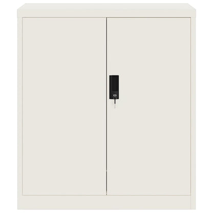 Aktenschrank Weiß 79x40x90 cm Stahl