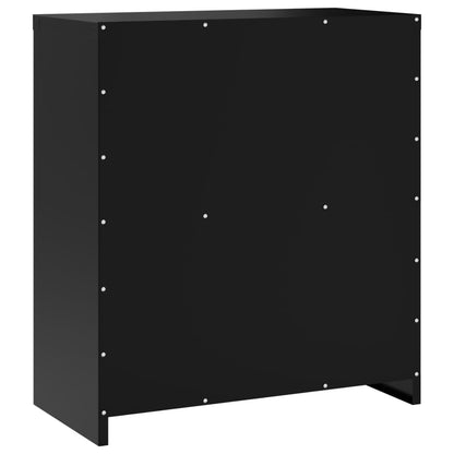 Filing cabinet black 79x40x90 cm steel