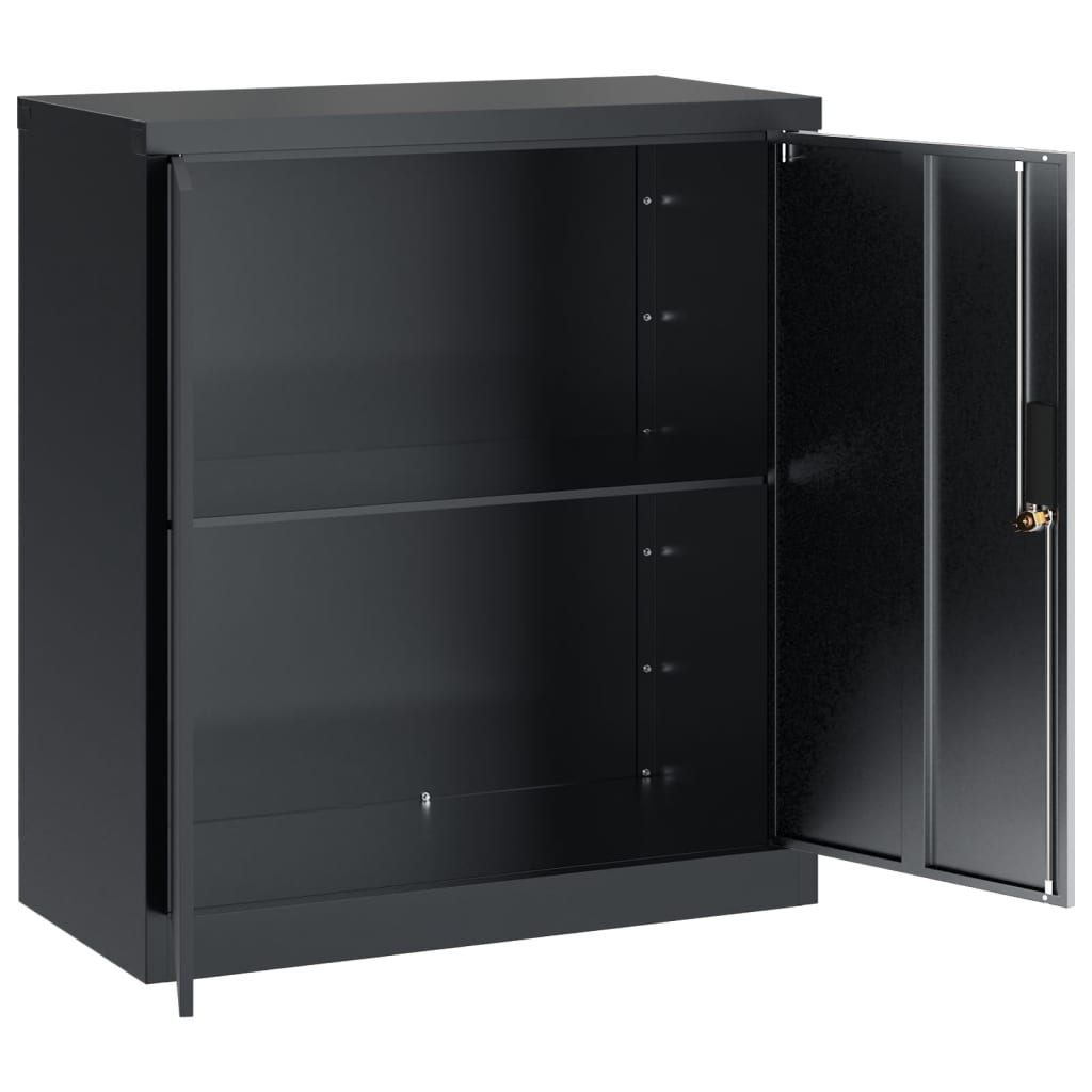 Filing cabinet anthracite 79x40x90 cm steel