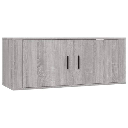 2-tlg. TV-Schrank-Set Grau Sonoma Holzwerkstoff