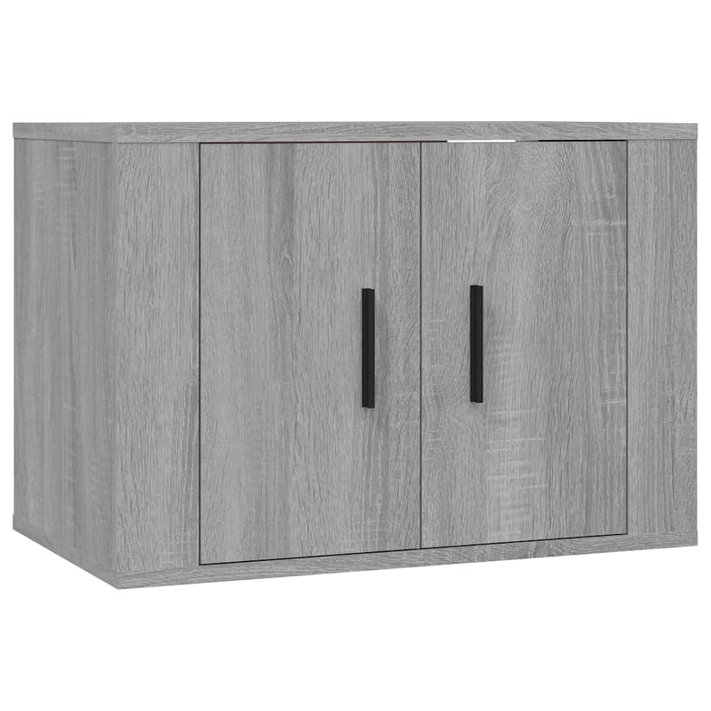 5-tlg. TV-Schrank-Set Grau Sonoma Holzwerkstoff